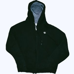 Black champion zip up